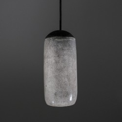 Suspension en céramique raku #180 | Lampe artisanale faite main – Mimeiceramics