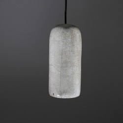 Suspension en céramique raku #179 | Lampe artisanale faite main – Mimeiceramics