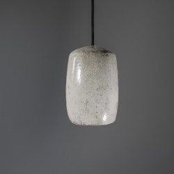 Suspension en céramique raku #178 | Lampe artisanale faite main – Mimeiceramics
