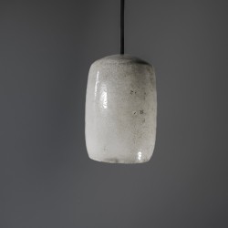 Suspension en céramique raku #178 | Lampe artisanale faite main – Mimeiceramics