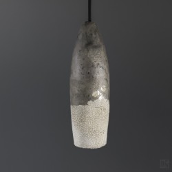 Suspension en céramique raku #177 | Lampe artisanale faite main – Mimeiceramics
