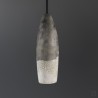 Suspension en céramique raku #177 | Lampe artisanale faite main – Mimeiceramics
