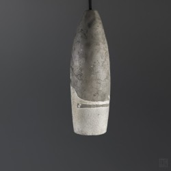 Suspension en céramique raku #177 | Lampe artisanale faite main – Mimeiceramics
