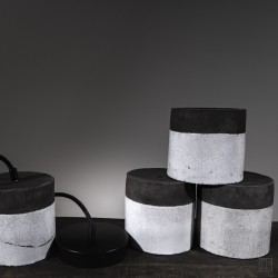 Suspension en céramique raku #151 | Lampe artisanale faite main – Mimeiceramics