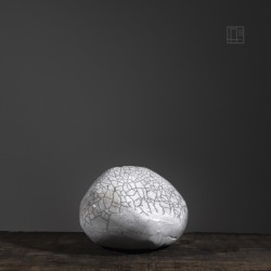Vase en céramique raku #144 | Pièce unique faite main – Mimeiceramics