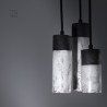 Suspension en céramique raku #148 | Lampe artisanale faite main – Mimeiceramics