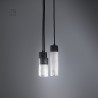 Suspension en céramique raku #148 | Lampe artisanale faite main – Mimeiceramics