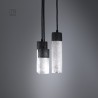 Suspension en céramique raku #148 | Lampe artisanale faite main – Mimeiceramics