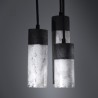 Suspension en céramique raku #148 | Lampe artisanale faite main – Mimeiceramics