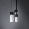 Suspension en céramique raku #148 | Lampe artisanale faite main – Mimeiceramics