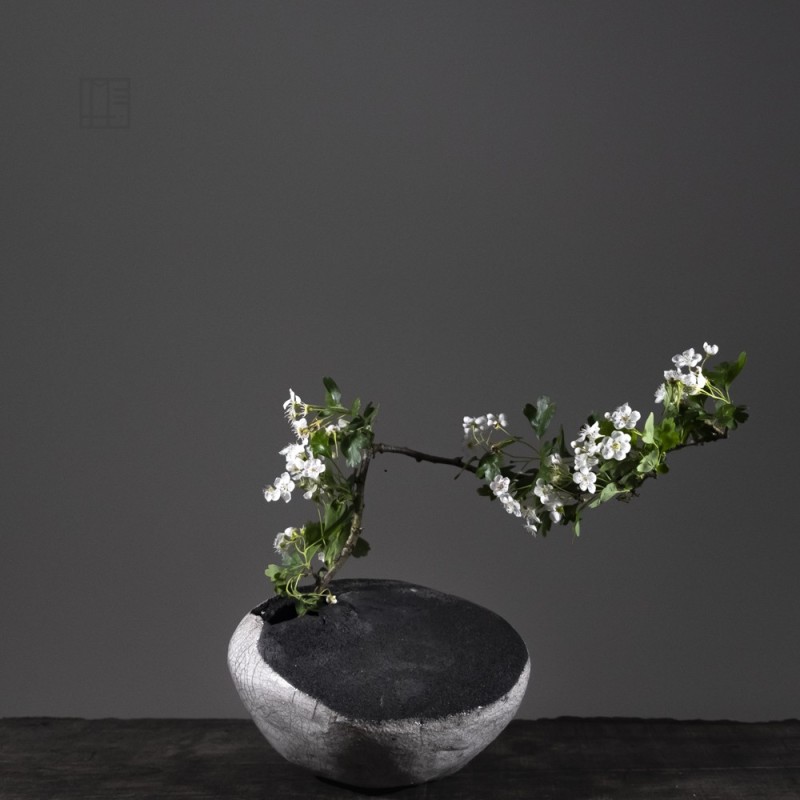 Vase en céramique raku #153 Vase en céramique raku #153
