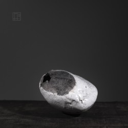 Vase en céramique raku #147 | Pièce unique faite main – Mimeiceramics