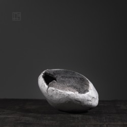Vase en céramique raku #147 | Pièce unique faite main – Mimeiceramics