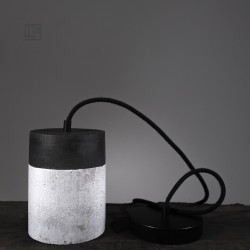 Suspension en céramique raku #152 | Lampe artisanale faite main – Mimeiceramics