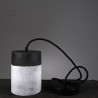 Suspension en céramique raku #152 | Lampe artisanale faite main – Mimeiceramics