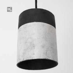 Suspension en céramique raku #152 | Lampe artisanale faite main – Mimeiceramics