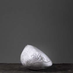 Vase en céramique raku #156 | Pièce unique faite main – Mimeiceramics