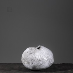 Vase en céramique raku #156 | Pièce unique faite main – Mimeiceramics