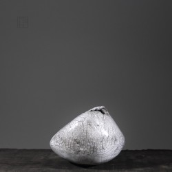 Vase en céramique raku #156 | Pièce unique faite main – Mimeiceramics