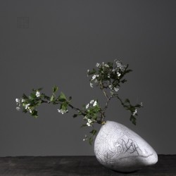 Vase en céramique raku #156