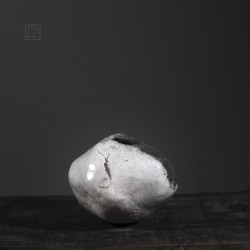 Vase en céramique raku #146 | Pièce unique faite main – Mimeiceramics