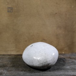 Vase en céramique raku #136 | Pièce unique faite main – Mimeiceramics