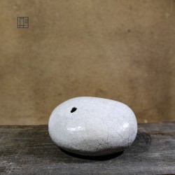 Vase en céramique raku #136 | Pièce unique faite main – Mimeiceramics