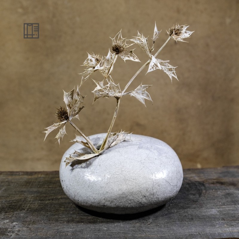 Vase en céramique raku #136