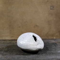 Vase en céramique raku #138 | Pièce unique faite main – Mimeiceramics