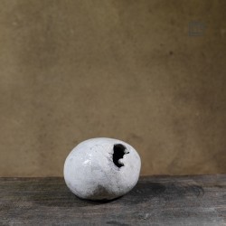 Vase en céramique raku #126 | Pièce unique faite main – Mimeiceramics