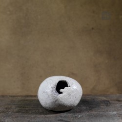 Vase en céramique raku #126 | Pièce unique faite main – Mimeiceramics