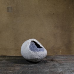 Vase en céramique raku #122 | Pièce unique faite main – Mimeiceramics