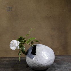 Vase en céramique raku #122