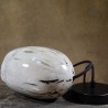 Suspension en céramique raku #124 | Lampe artisanale faite main – Mimeiceramics