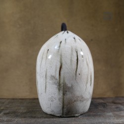 Suspension en céramique raku #124 | Lampe artisanale faite main – Mimeiceramics