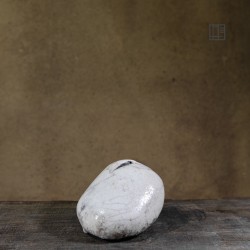 Vase en céramique raku #127 | Pièce unique faite main – Mimeiceramics