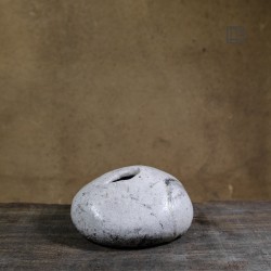 Vase en céramique raku #119 | Pièce unique faite main – Mimeiceramics