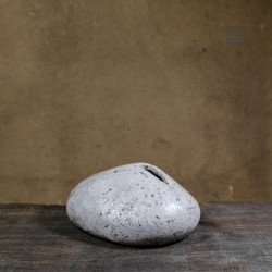 Vase en céramique raku #119 | Pièce unique faite main – Mimeiceramics