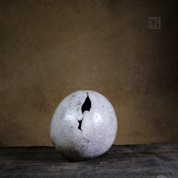 Vase en céramique raku #88 | Pièce unique faite main – Mimeiceramics