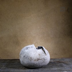 Vase en céramique raku #89 | Pièce unique faite main – Mimeiceramics
