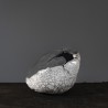 Vase en céramique raku #161 | Pièce unique faite main – Mimeiceramics
