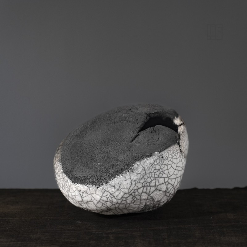 Vase en céramique raku #161 Vase en céramique raku #161