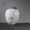 Vase en céramique raku #166 | Pièce unique faite main – Mimeiceramics