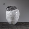 Vase en céramique raku #166 | Pièce unique faite main – Mimeiceramics