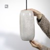 Suspension en céramique raku #172 | Lampe artisanale faite main – Mimeiceramics
