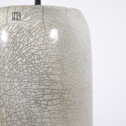 Suspension en céramique raku #172 | Lampe artisanale faite main – Mimeiceramics