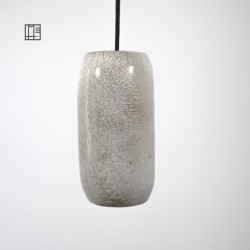 Suspension en céramique raku #172 | Lampe artisanale faite main – Mimeiceramics