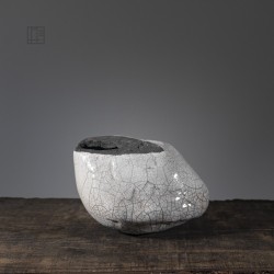 Vase en céramique raku #158