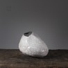 Vase en céramique raku #158 | Pièce unique faite main – Mimeiceramics