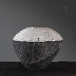 Vase en céramique raku #163
